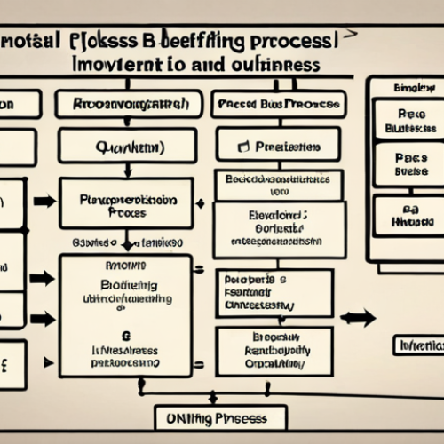 **

A detailed flowchart illustrating the steps involved in analyzing a business process, identifying bottlenecks, and outlining potential improvements. Include Urdu script annotations and business-related icons.

**